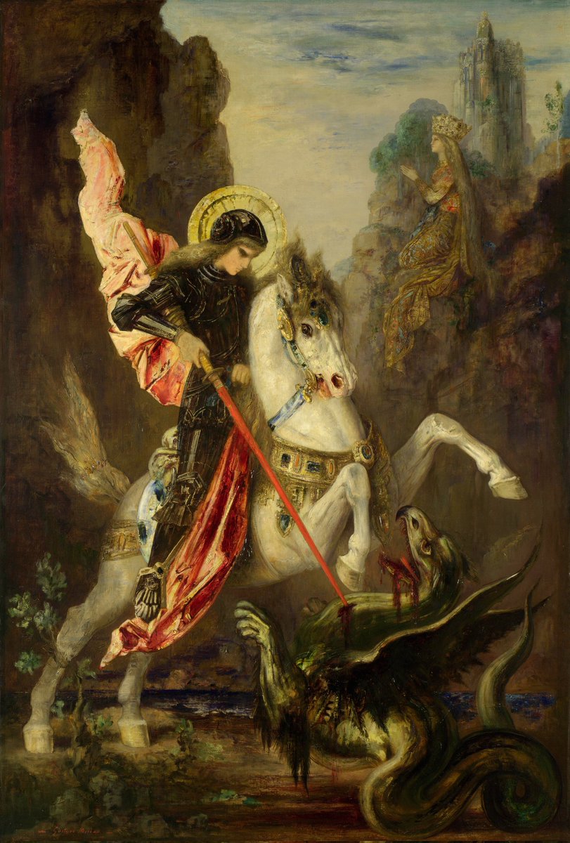 Gustave Мoreau, Saint George and the Dragon, 1890