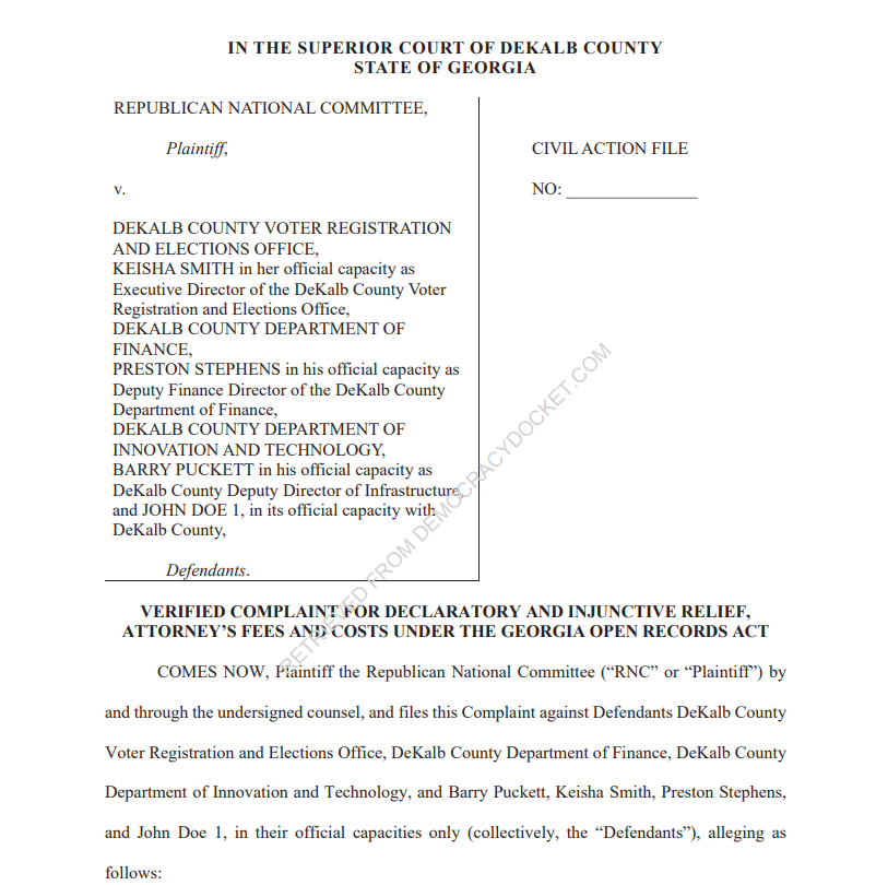 BehizyTweets's tweet photo. BREAKING: The RNC has filed a lawsuit against DeKalb County, Georgia (Atlanta) to obtain records related to an illegal $2 million grant DeKalb's Voter Registration and Elections department received from Mark Zuckerberg heading into the 2024 election
In May of 2023, Gov. Brian Kemp signed a bill into law that banned private funding for election administration. That was because Mark Zuckerberg bought the 2020 election with $400 million across swing states.
This new $2 million grant also comes from Mark Zuckerberg's Center for Tech and Civic Life (CTCL), the guy the law was literally written to stop. Now it seems he's back for round two