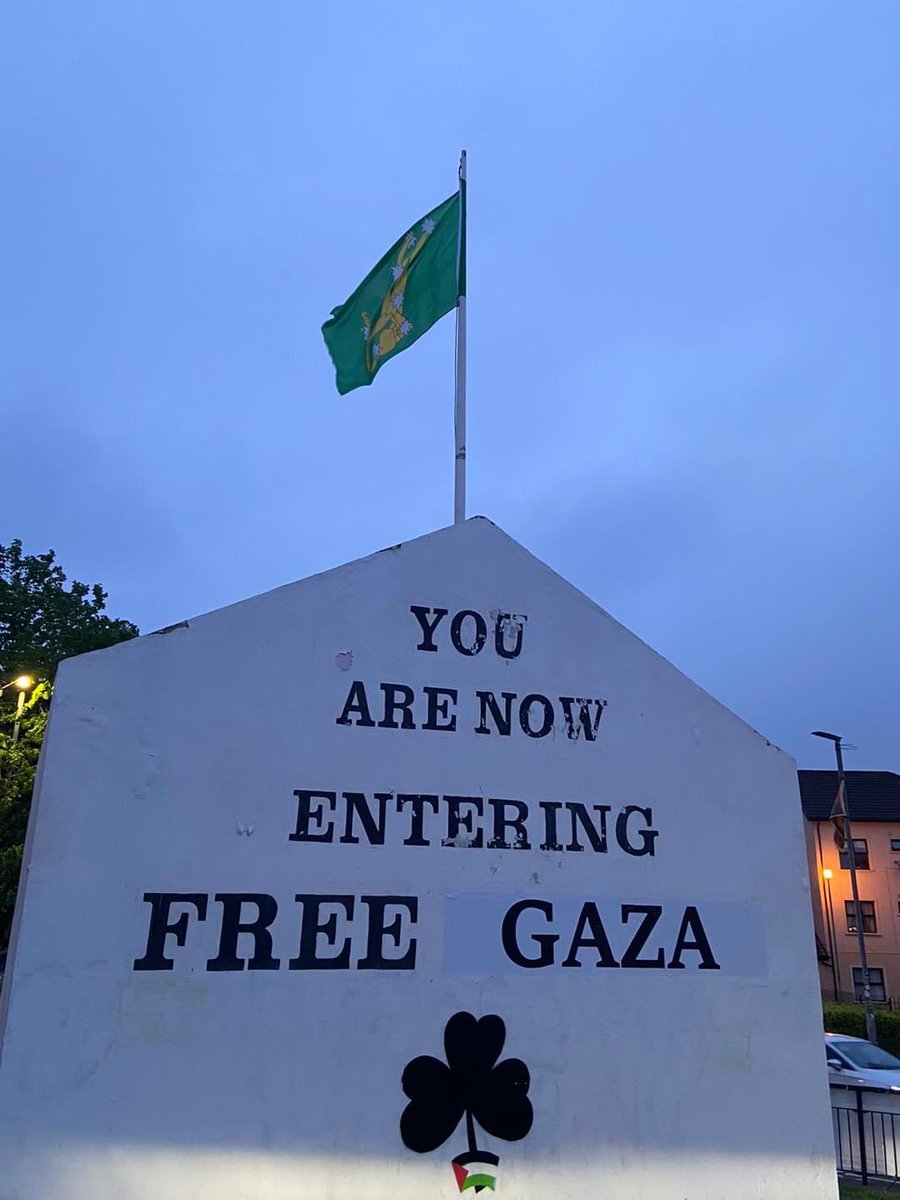 #Derry stands with #Gaza & all of #Palestine Join us tomorrow, 1pm, Guildhall Square, for our March & rally to remember the ongoing #Nakba & send our solidarity & support for the #Palestinian people’s rightful resistance to #Genocide that has been going on for 76 years.