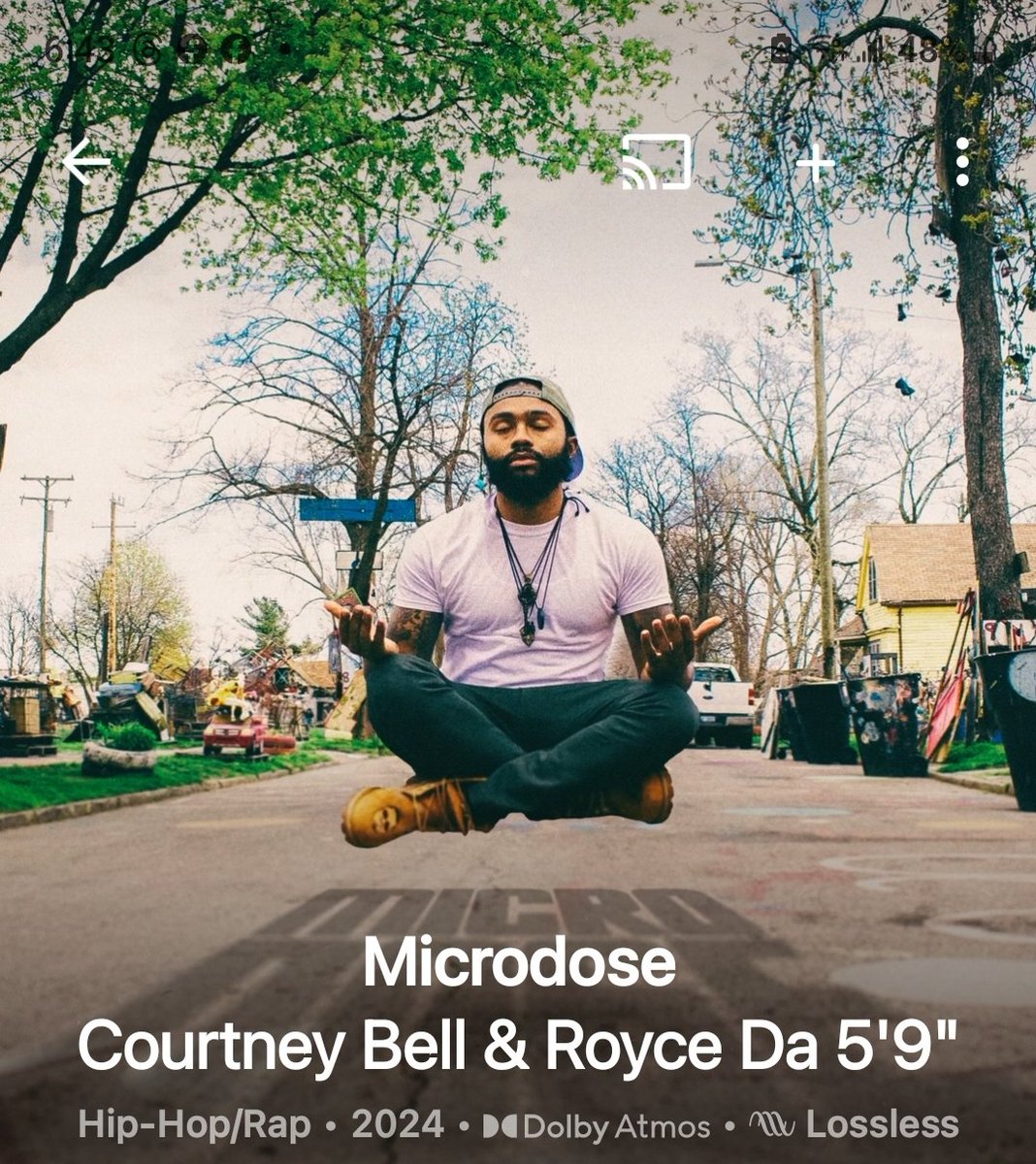 - Fresh Music Fridays - May 17th 

Off First Listen 
- Just found #Courtney & #RoyceDa59 -- #Microdose 

First time im hearing Courtney.

This album is raw hio hop and a pretty good play through.

- For All We Know and Banz - Westside  all hit heavy for me right now.