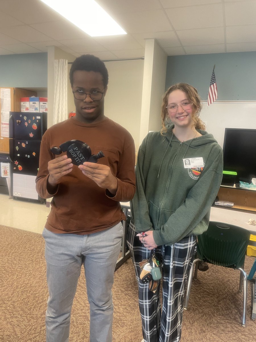 When you need help to make a student’s dream come true… A huge THANK YOU to <a href="/rlmiller137/">Ryan Miller</a> , <a href="/Steph_Riley_18/">Stephanie Riley</a> , and the very talented Maya.  She was able to take his idea and make it a reality! <a href="/PHS_TheNest/">The Nest at Prosper HS</a> <a href="/ProsperRogersMS/">Rogers Middle School</a> <a href="/RogersMSLibrary/">Lorene Rogers Library</a> <a href="/PISD_Libraries/">Prosper ISD Library Services</a>