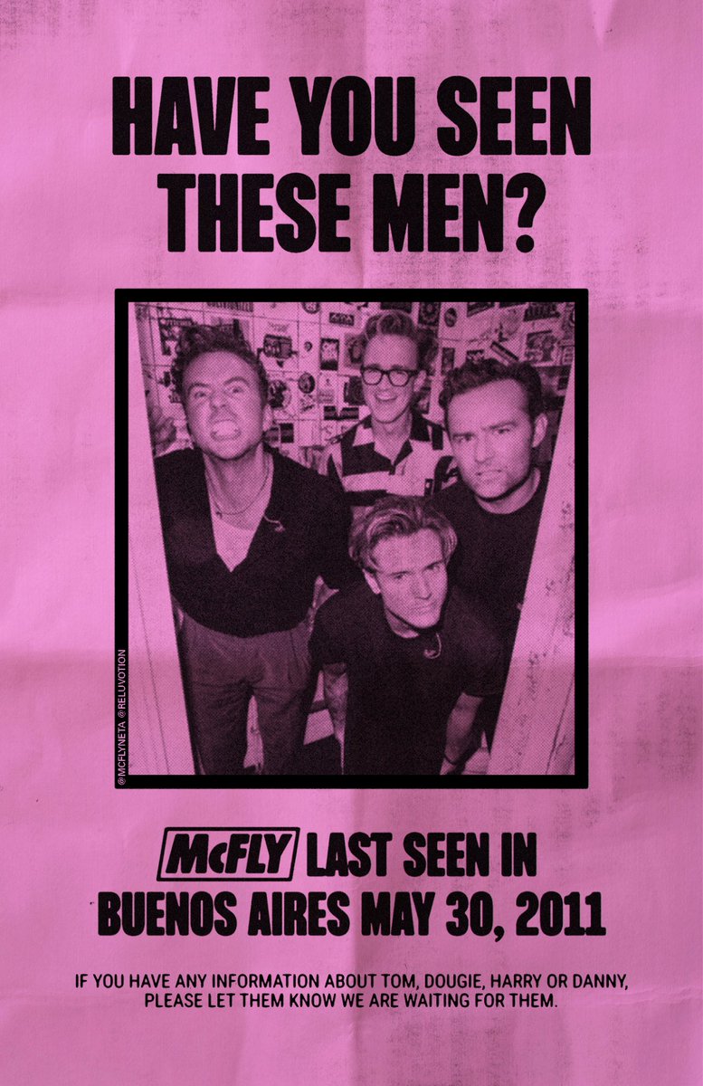 mcflyneta's tweet image. McFlyneta's next stop... 🚏

BRINGING BACK MCFLY TO ARGENTINA 🇦🇷