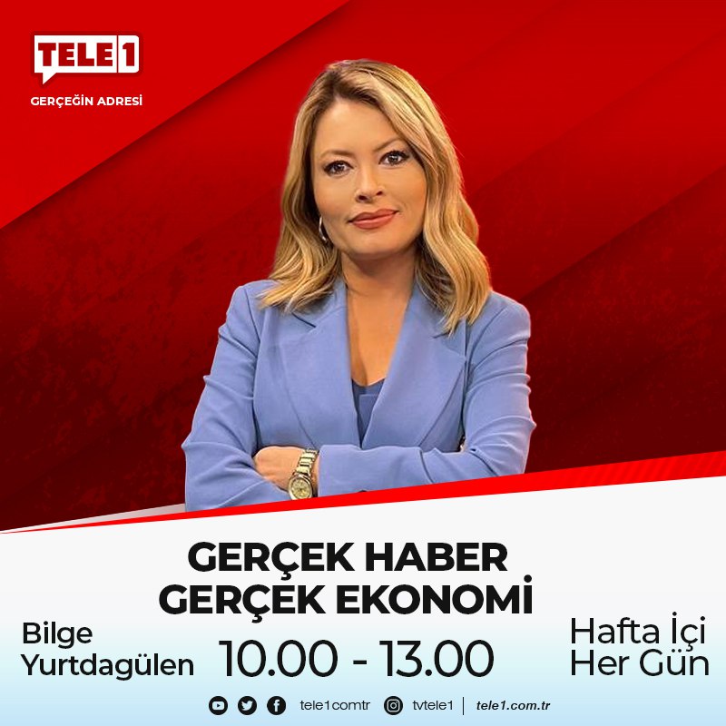 ➤Ekonomik gelişmeler ve iş dünyasında olup bitenler...

@byurtdagulen

Gerçek Haber Gerçek Ekonomi, hafta içi her gün saat 11:00'de Türkiye'nin referans kanalı TELE1'de!