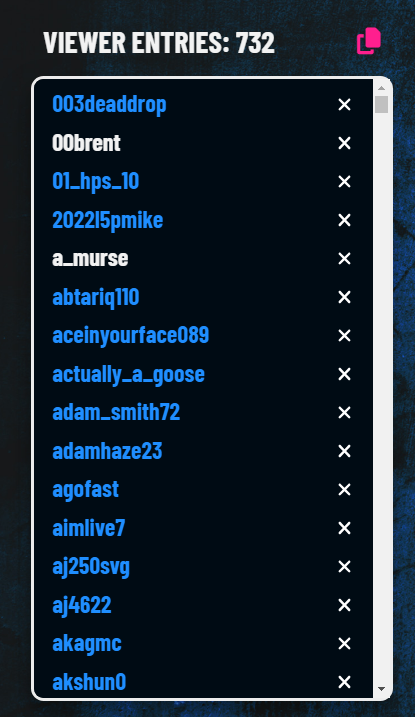 KraftyKaylub's tweet photo. I just used the lotto bot from Kicktools and it is NOT functioning properly.

With over 700 entries, after 50 draws, it only selected from names beginning with A, B, C. To be clear, the names beginning in A, B, C accounted for MAYBE 20% of entries.

700 people entered for 3 giveaways totaling $1,500.