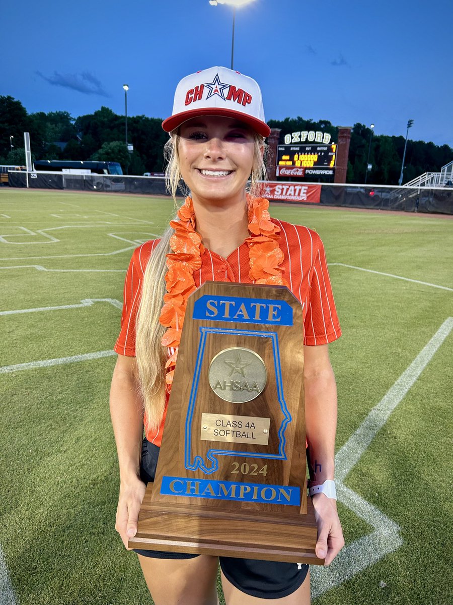 4th State Championship Win in 4 years!! 🏆🏆🏆🏆 Blessed with the best teammates & Coaches @oba_softball !!