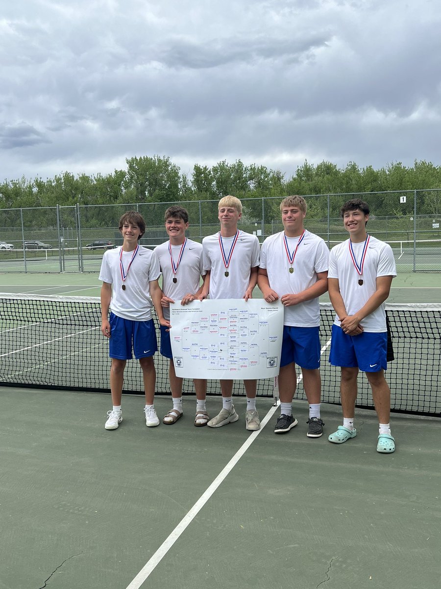 2024 Blue Pony 🎾 state qualifiers! Great job boys! 🏆