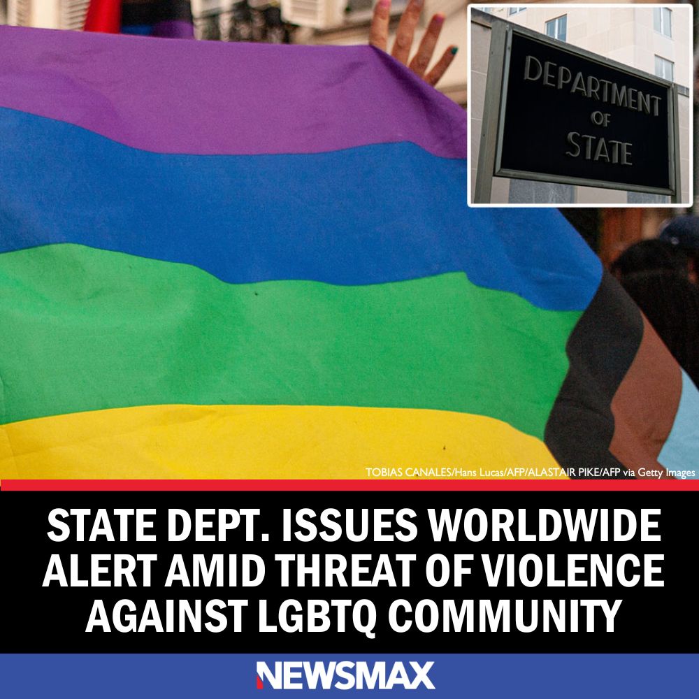 The U.S. State Department on Friday issued a worldwide caution security alert, saying it is aware of increased potential for foreign terrorist organization-inspired violence against LGBTQ+ people and events. Read more: bit.ly/3wQyAWG