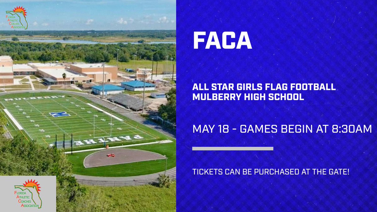 Come see the Stars Shine! Florida leads the nation in Girls Flag Football.