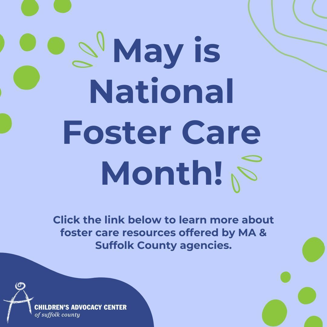 May is #NationalFosterCareMonth, an initiative of @childwelfaregov. To help raise awareness and support #SuffolkCounty families & child welfare professionals, we highlighted a few local agencies and resources here: bit.ly/4dHEf24

#FosterCareMonth #SuffolkCAC #Resources
