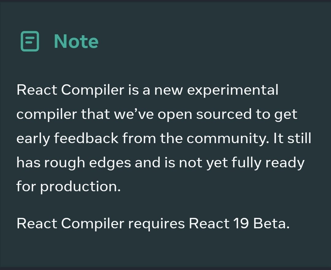 M_Srishty's tweet image. @reactjs just dropped a compiler bomb! The new React Compiler promises to supercharge your app's performance without you writing a single line of optimization code. Let's break it down! ⚛️
Ref:react.dev/learn/react-co…
#React #ReactCompiler #WebDev
1/n 🧵