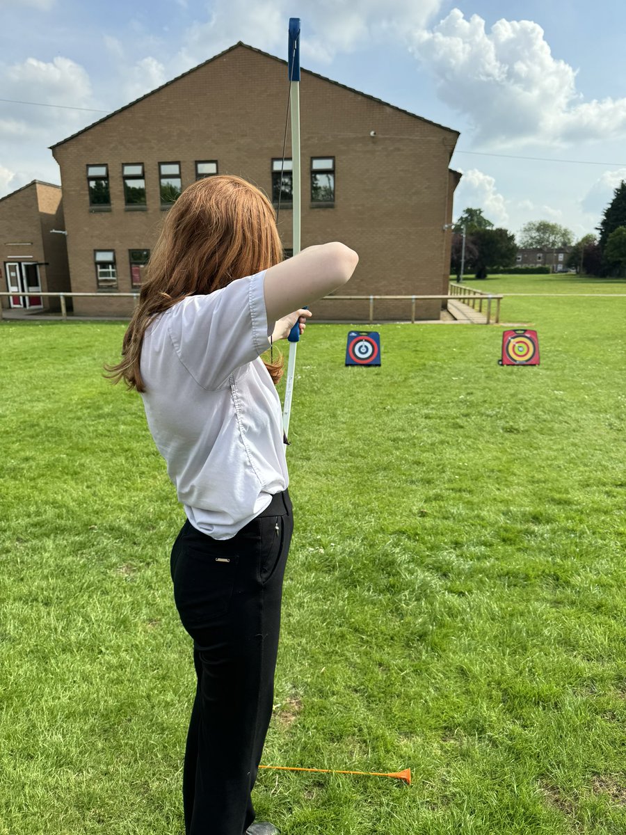 Archery in the sun tonight <a href="/theboysbrigade/">The Boys' Brigade</a> #adventure