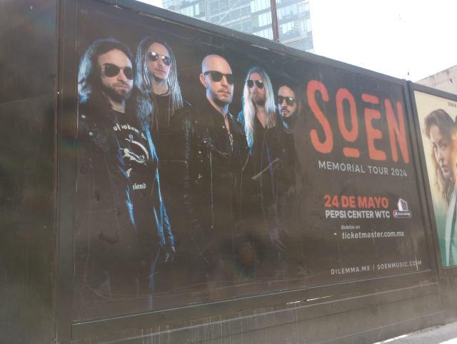 This is very cool. my photo of Soen on a billboard. Just did a new shoot with them today. can't wait for everyone to see.