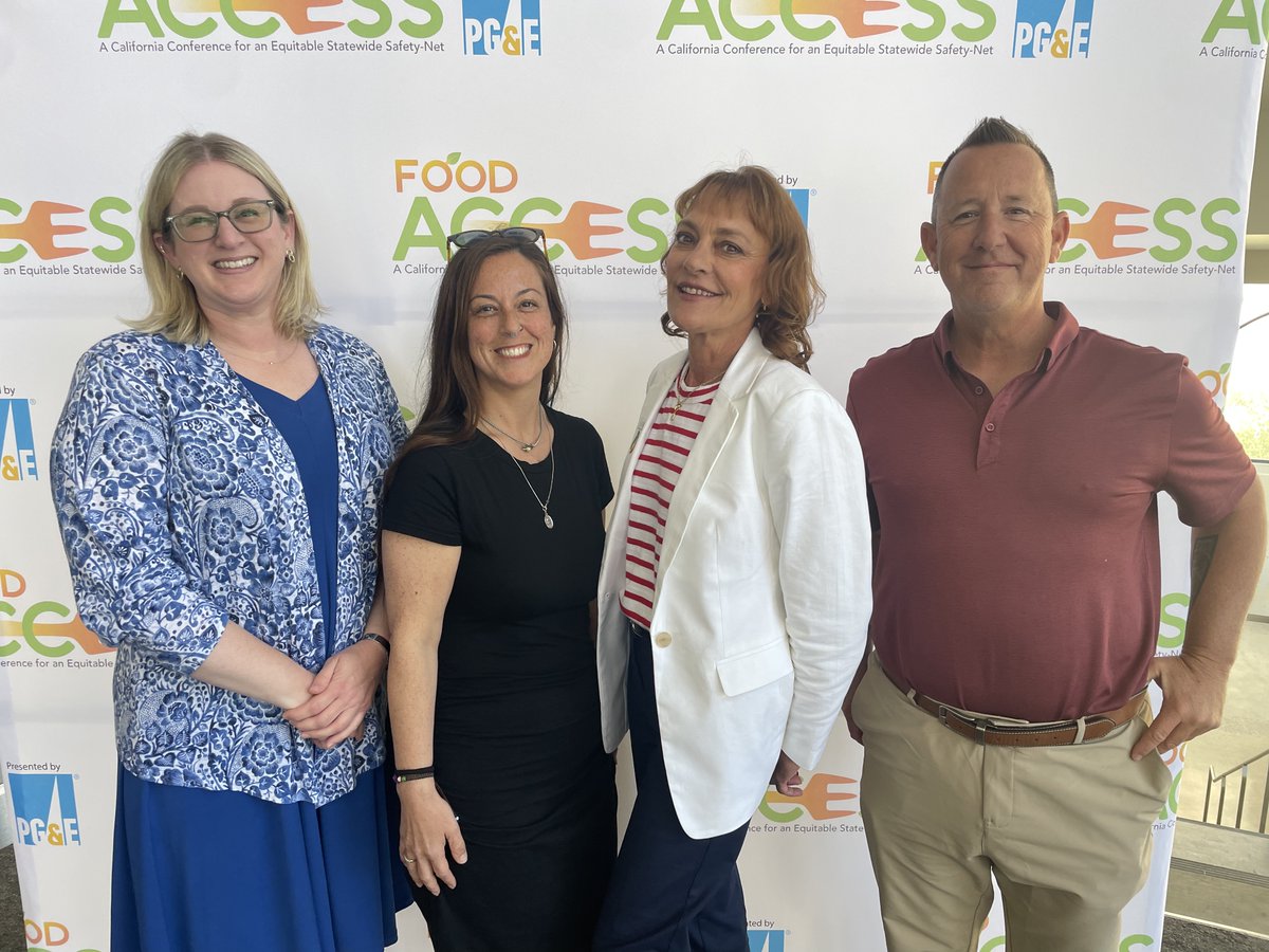 Thanks to our planning committee Malia Cary from Second Harvest Food Bank of Orange County, Kelly Lowery from Community Action Partnership of Kern, Angela Dominguez from Fort Bragg Food Bank, and Kristin Kvesic from Community Action Partnership of Orange County🌟 #FoodAccess24