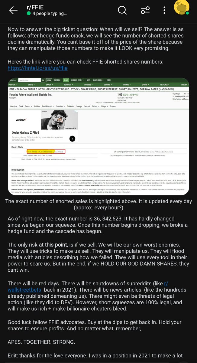 _DrCrypt0's tweet photo. $FFIE @TheRoaringKitty Thanks to the anon who posted this of Reddit. https://t.co/JQOWMCOonQ