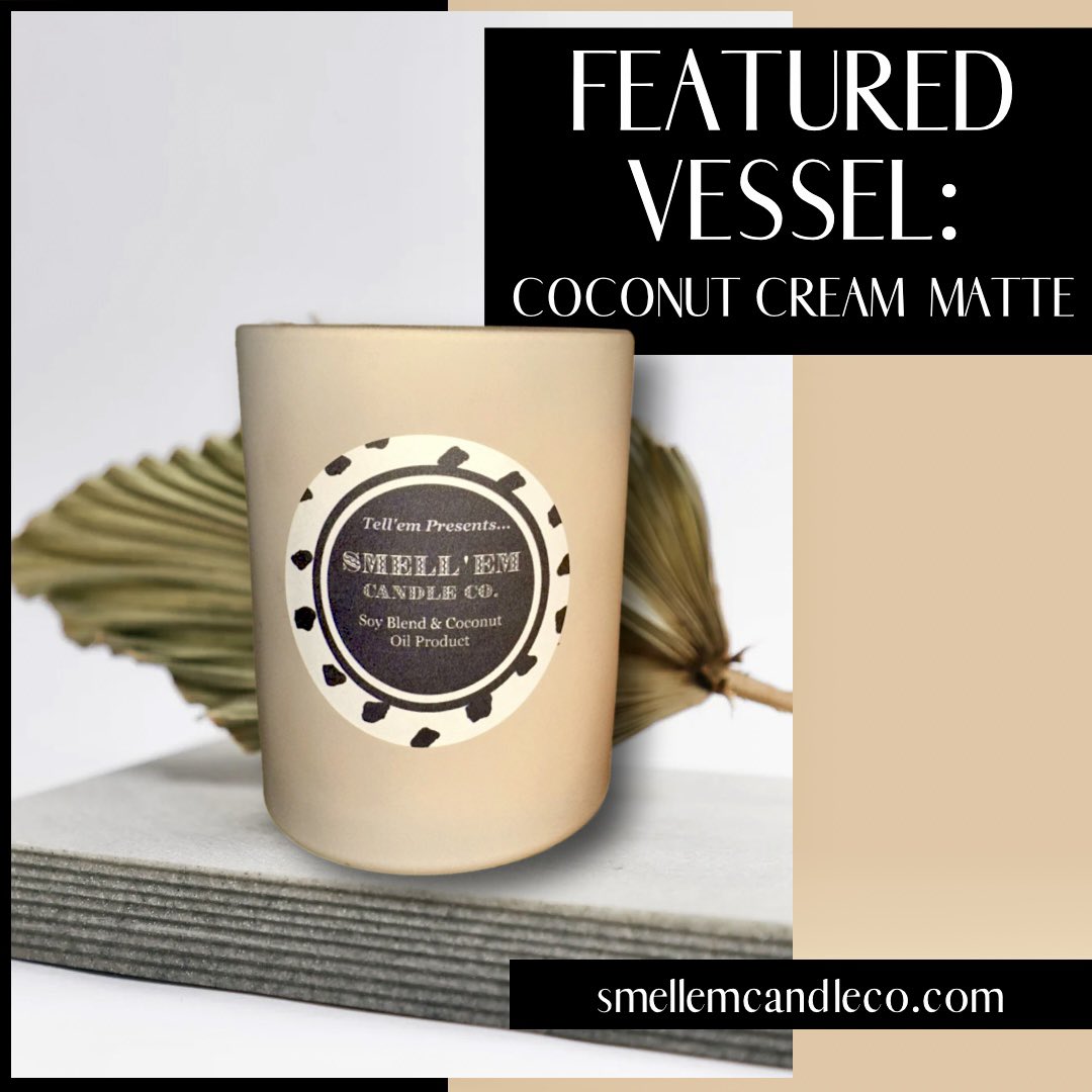 smellemcandleco's tweet photo. Embrace the warm weather with our “Coconut Cream Matte” candle vessel, now available in 6 fragrances!! Perfect for adding a touch of tropical elegance to your space 🥥🌴✨

https://t.co/SPLJczouvX

#smellem #smellgood #officialcandlebabe #featuredvessel #luxurycandles #candlelove https://t.co/7xukJdwI8g