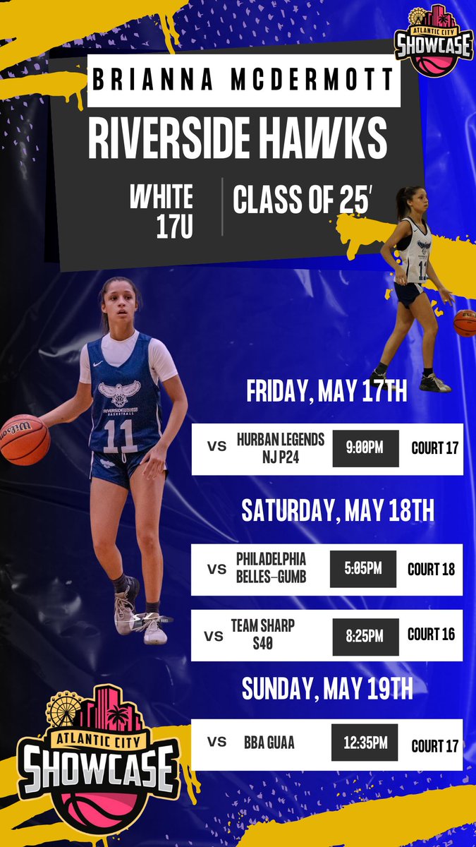 brianna (@brimcdermott_) on Twitter photo It’s Go Time! Excited to play with my teammates <a href="/LadyFlyersNY/">Riverside Hawks - Dunn</a> in the <a href="/SelectEventsBB/">Select Events Basketball</a> Atlantic City Showcase this weekend! It’s Go Time! Excited to play with my teammates <a href="/LadyFlyersNY/">Riverside Hawks - Dunn</a> in the <a href="/SelectEventsBB/">Select Events Basketball</a> Atlantic City Showcase this weekend!