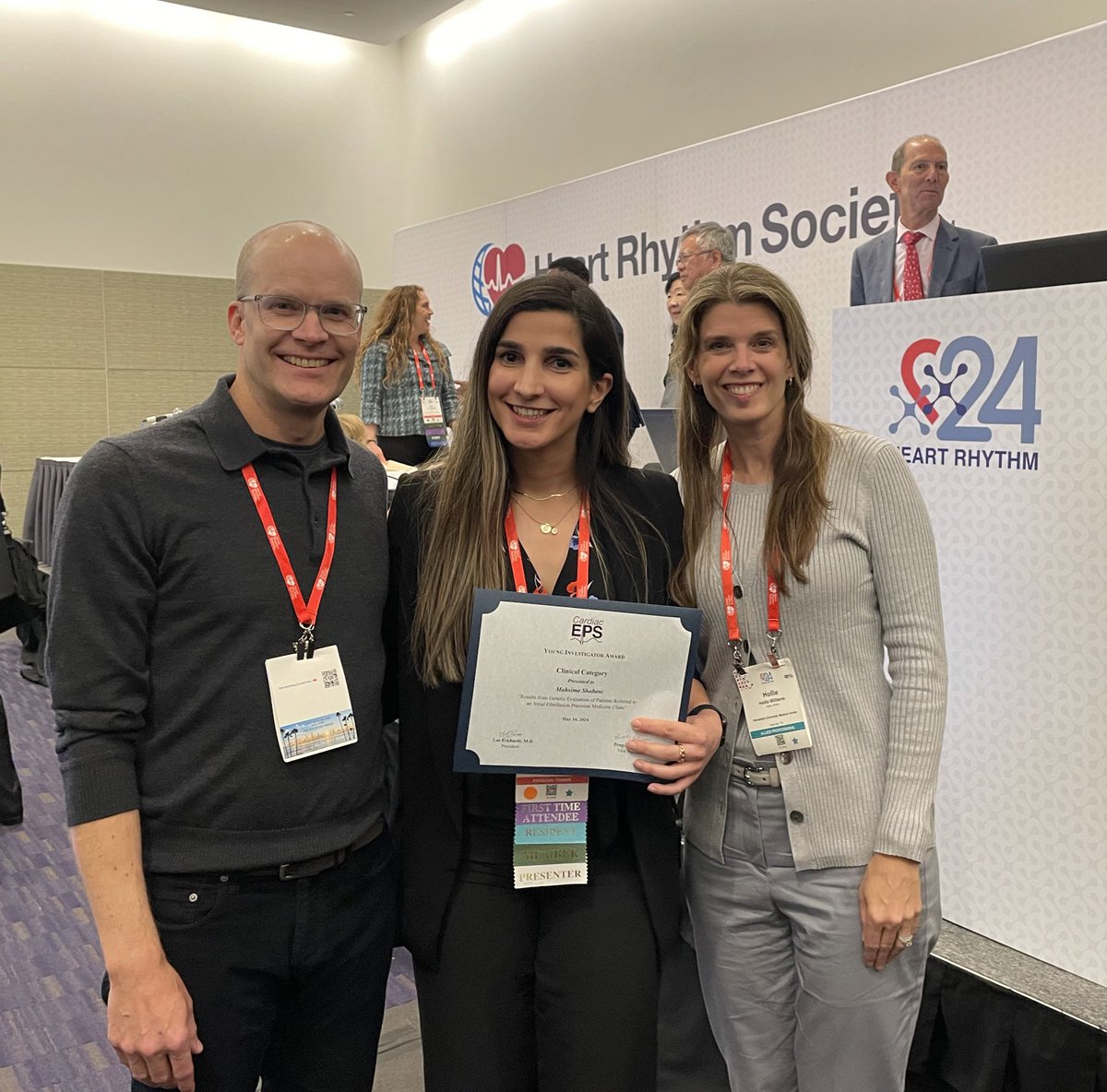 Thank you Cardiac EP Society for this Honorary Award 🥈 <a href="/HRSonline/">Heart Rhythm Society</a> #HRS2024 
I owe this to all the dedicated efforts of our AFib Precision Medicine Clinic team at <a href="/VUMChealth/">Vanderbilt Health</a>