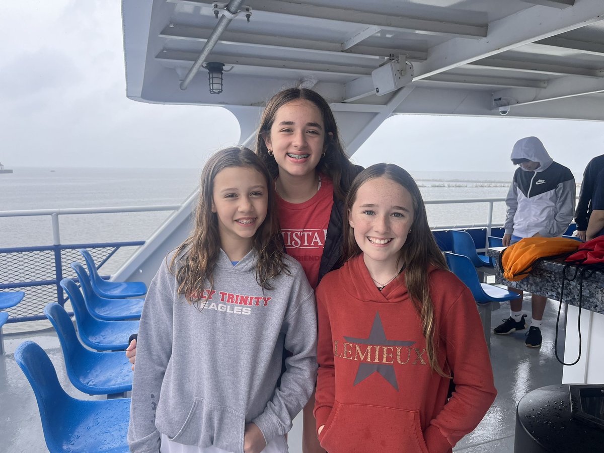 HTS_juniorhigh's tweet photo. Ahoy! HT girls got to seas the day and make some un-oar-gettable memories on Lake Erie while on-board The Good Times III! https://t.co/D41hRrb2yG