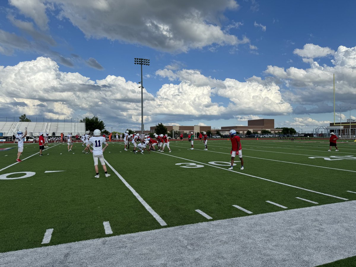 Watching the Heritage HS Spring Football game! Go Jags!