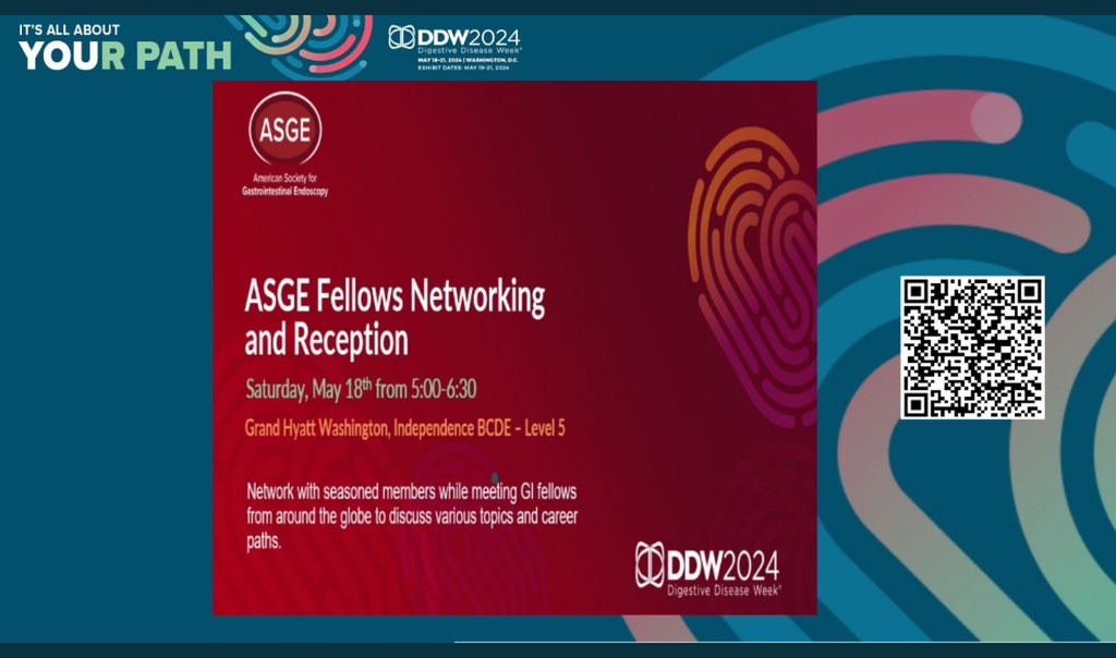 The @ASGEendoscopy #GIFellows Networking reception was always one of my favorite events 🔥🔥in @DDWMeeting Excited and honored to be on the other side at #DDW2024 with inspiring co-faculty ✅ Dont miss for trainees for honest & candid mentoring 🔗shorturl.at/hrLNZ
