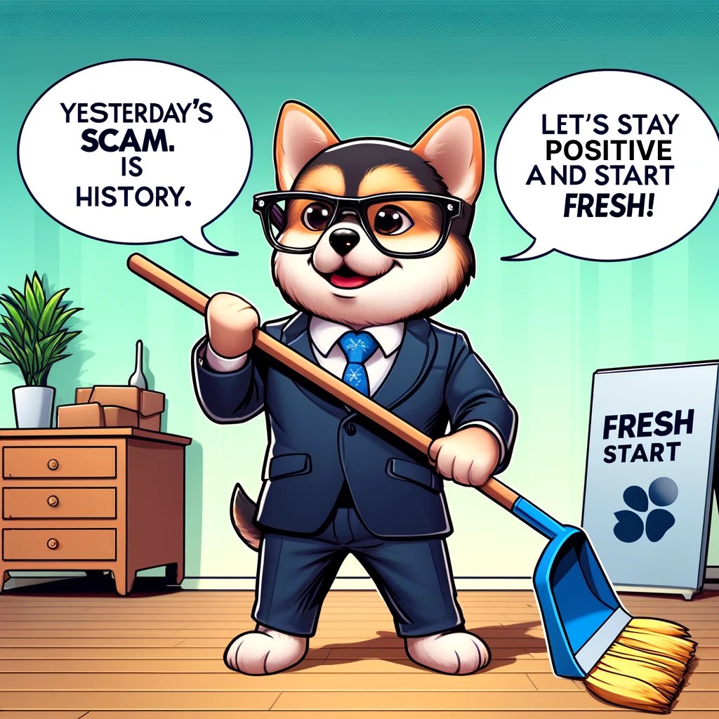 Yesterday's scam is history. Let's stay positive and start fresh, #PawperSquad! 🐾💪 Together, we rise stronger! #PawperCoin #FreshStart #memecoin #solanamecoin