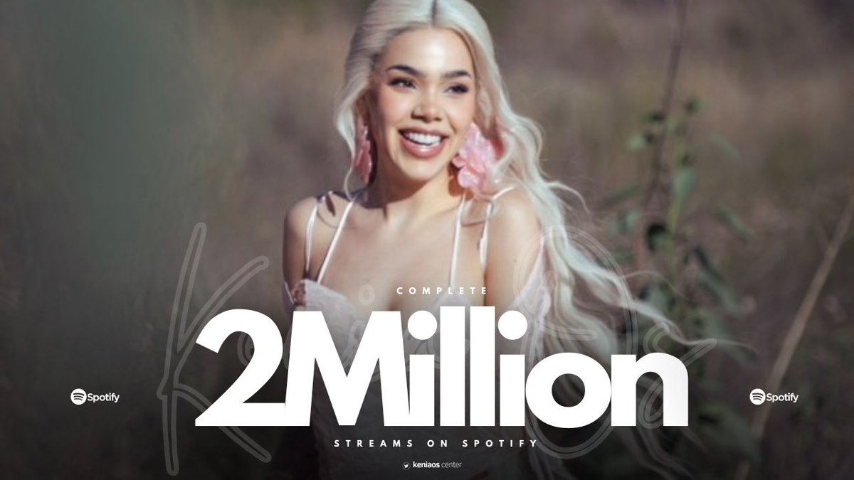 Con “Complete” superando los 2 MILLONES de streams en Spotify. Ahora todos los tracks de “Pink Aura” superan esta cifra en la plataforma. 

— Es su 4to proyecto en lograrlo