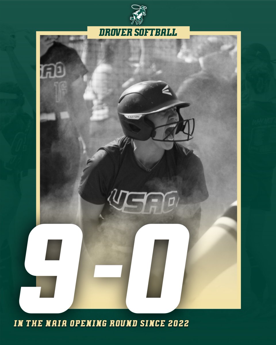 𝗗𝗘𝗙𝗘𝗡𝗗𝗜𝗡𝗚 𝗢𝗨𝗥 𝗧𝗨𝗥𝗙🥎🏆 9⃣-0⃣ in the NAIA Opening Round since 2022. 5⃣-0⃣ vs opponents that were in the World Series the year prior. #DroverDUB x #DroverNation🐎