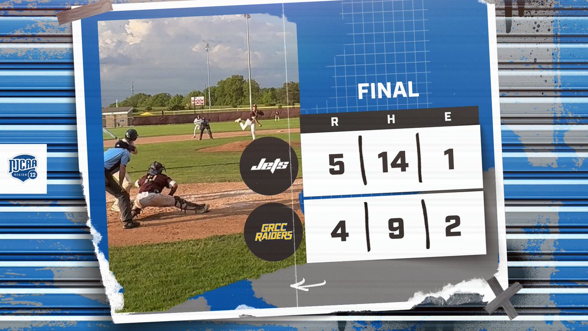 GAME FIVE - FINAL

<a href="/JCJetsAthletics/">Jets Athletics</a> 5, GRCC 4

The Jets move on to play Kellogg for the Region XII Division II Championship tomorrow at 1 PM! A Jackson win in the 1 PM game will force an 'if necessary' contest at 4:30 PM!

Great Championship Saturday ahead in Jackson!