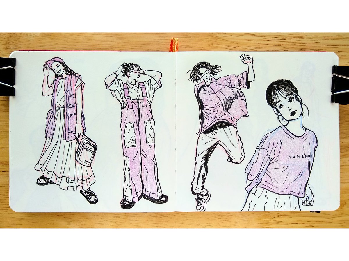 👚✏️

#sketchbook #JapaneseFashion #Tokyo #カジュアルコーデ #illustration #ファッションイラスト