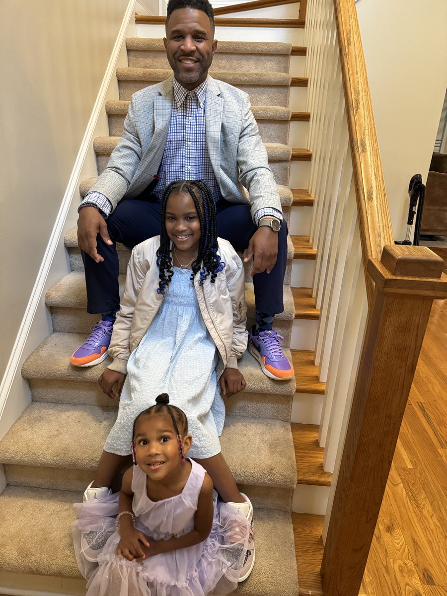 CoachCole828's tweet photo. I have the pleasure of escorting these two dime pieces to the Daddy-Daughter Sneaker Ball! 
#COLEPOWER https://t.co/0MUuR3U0t2