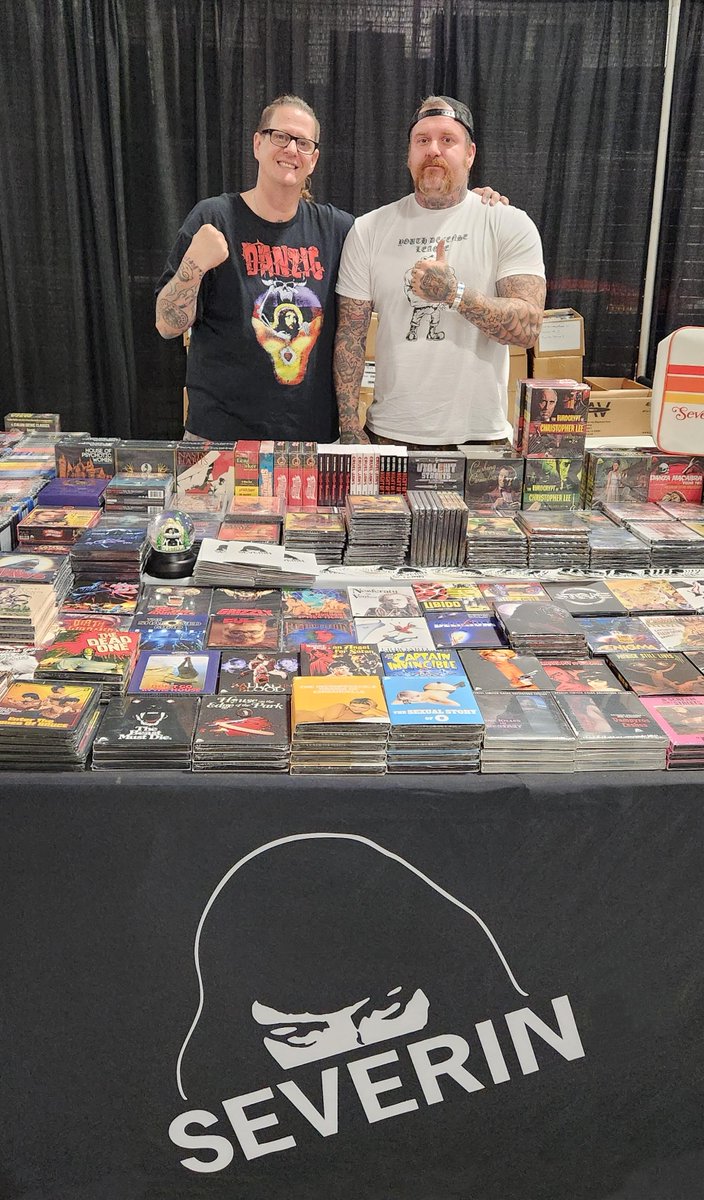 We're all set up at Texas Frightmare Weekend at the Irving convention center. Swing on by the booth and pick up some discs.