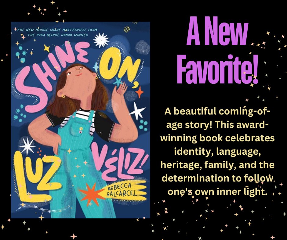 Shine On, Luz Véliz! by Rebecca Balcarcel is a new favorite we wanted to share with you 🩵Happy reading! #CopperfieldsBooks #shopindiebookstores @ChronicleBooks #RebeccaBalcarcel