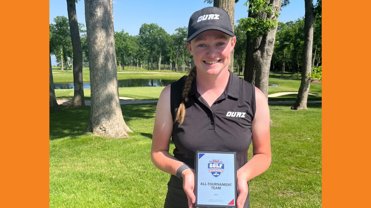 WGOLF | Taylor Wilczek set the @OUAZGolf program record for individual finish at the @NAIA National Tournament, coming in fifth and making the All-Tournament team. 📰: bit.ly/4akirGQ #WeAreOUAZ