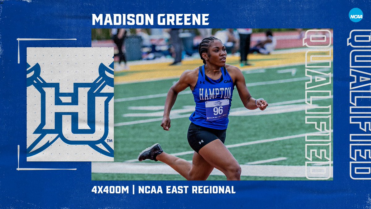 🏴‍☠️Congratulations to Kayla Spencer, Dejah Grant, Jordan Mozie, and Madison Greene for qualifying for the 4x400m race at the NCAA East Regional‼️ Spencer and Grant will also compete in the 400m Hurdles! #WeAreHamptonU