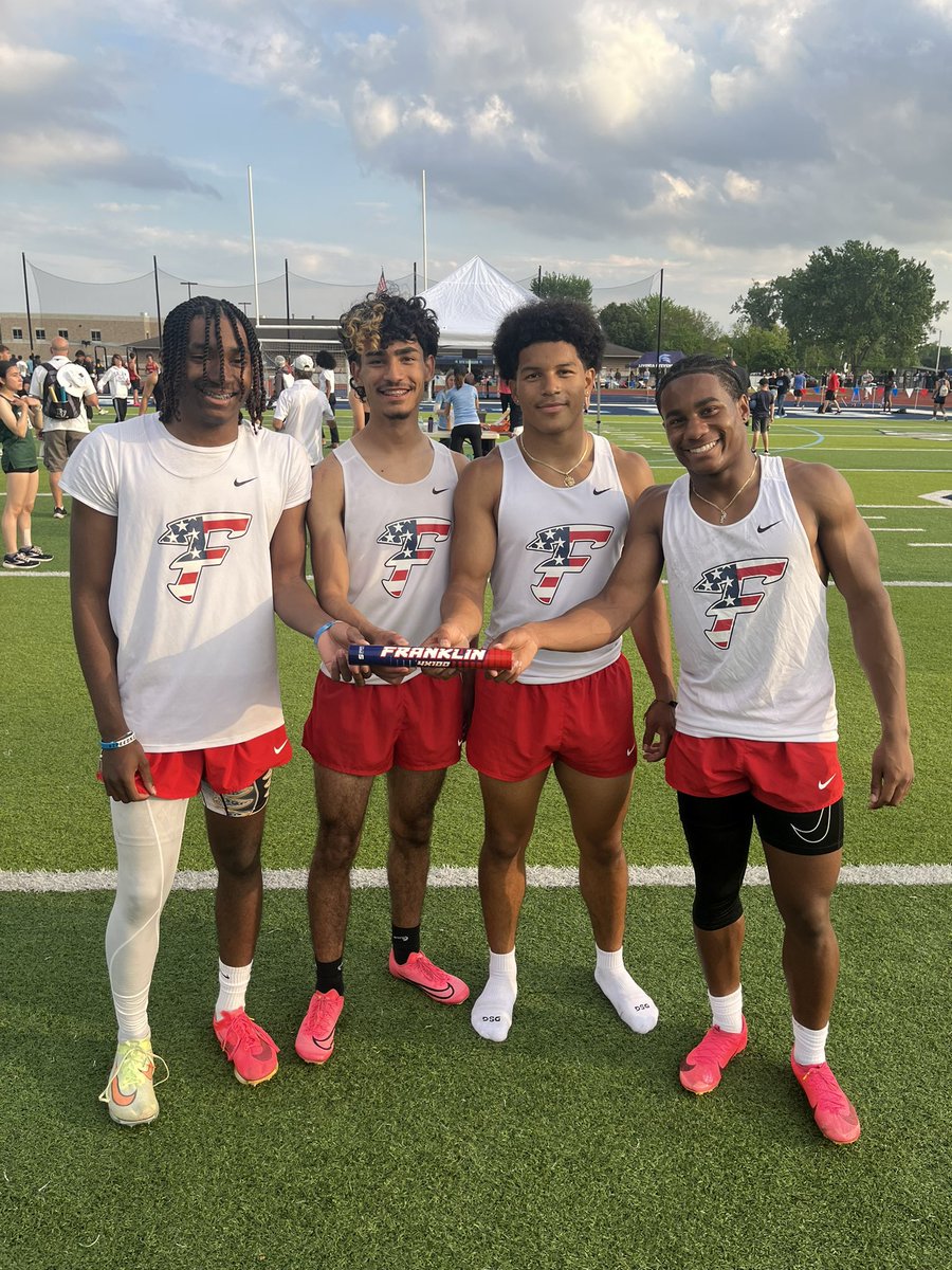 Congrats to our 4x100 Relay team for qualifying for the @MHSAA State Meet!! The Patriot Sprint Relay tradition continues. . . #FranklinMADE @fhspatriots @TheColonyFHS @LivoniaDistrict