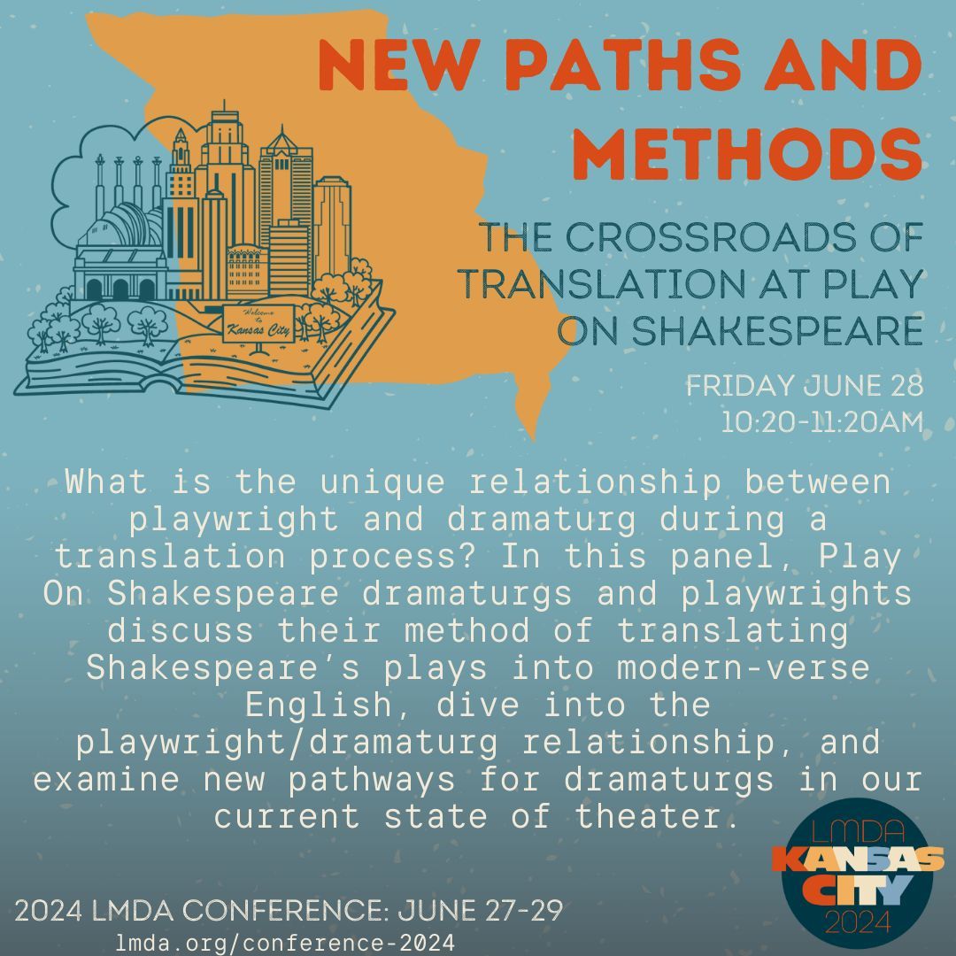Highlighting LMDA 2024 Conference session: New Paths and Methods: The Crossroads of Translation at Play On Shakespeare lmda.org/conference-2024 Session Friday, June 28, 10:20AM #dramaturgycrossroads #lmda2024 #lmda #dramaturgy #dramaturg