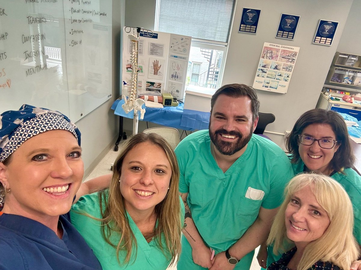 Today, <a href="/angiecrna/">AngieCRNA</a> and <a href="/alacrna/">Heather Rankin</a> took some of the <a href="/aanacrna/">AANA</a> DC team to a sim lab, to show how #CRNAs intubate patients, do epidurals, and utilize ultrasound. Thanks for the educational experience!