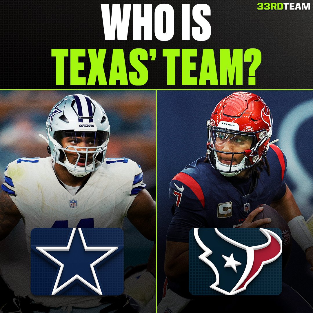 Settle it 👇 🅰️ Cowboys 🅱️ Texans