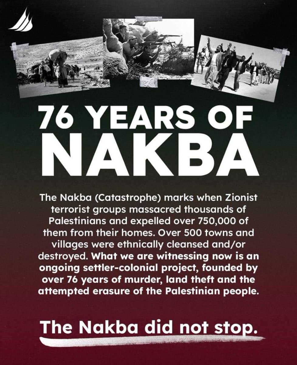 The anniversary of the Nakba(1948) and the displacement of Palestinians passes at a time when Palestinians in Gaza are experiencing a new Nakba!