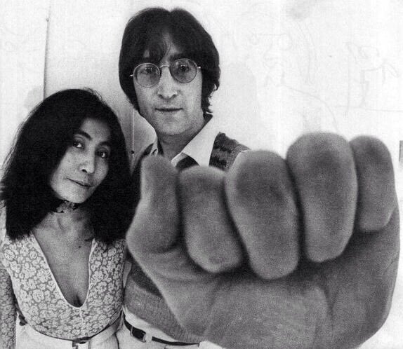 'Pushing the barriers planting seeds.' #JohnLennon #YokoOno 🌳 #MindGames ☮