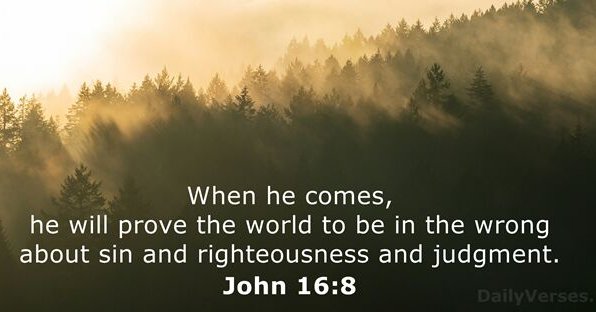 BIBLE VERSE - MAY 18, 2024 'When he comes, he will prove the world to be in the wrong about sin and righteousness and judgment.' John 16:8 @aldenrichards02 @mainedcm #BOYCOTTEatBulaga1165 NO TO SOLO PROJECTS ALDUB Pa Rin