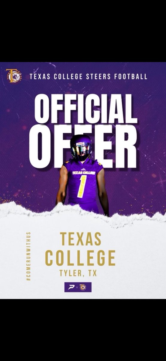 #Recruit Tenaha

Congratulations to Jaylon Williams on receiving his 1st official offer from Texas College Steers Football.  Stay  humble and keep working hard
<a href="/wjaylon78/">Jaylon Williams</a>
<a href="/CoachATBates/">Andrew Bates</a> <a href="/CoachDeeLewis/">Dee Lewis</a> <a href="/DarvinPeterson1/">CoachDarvin Peterson</a> <a href="/Antler_SN/">Antler Sports Network</a> @SR_scouting <a href="/dominiquew02/">Dominique Williams</a>
