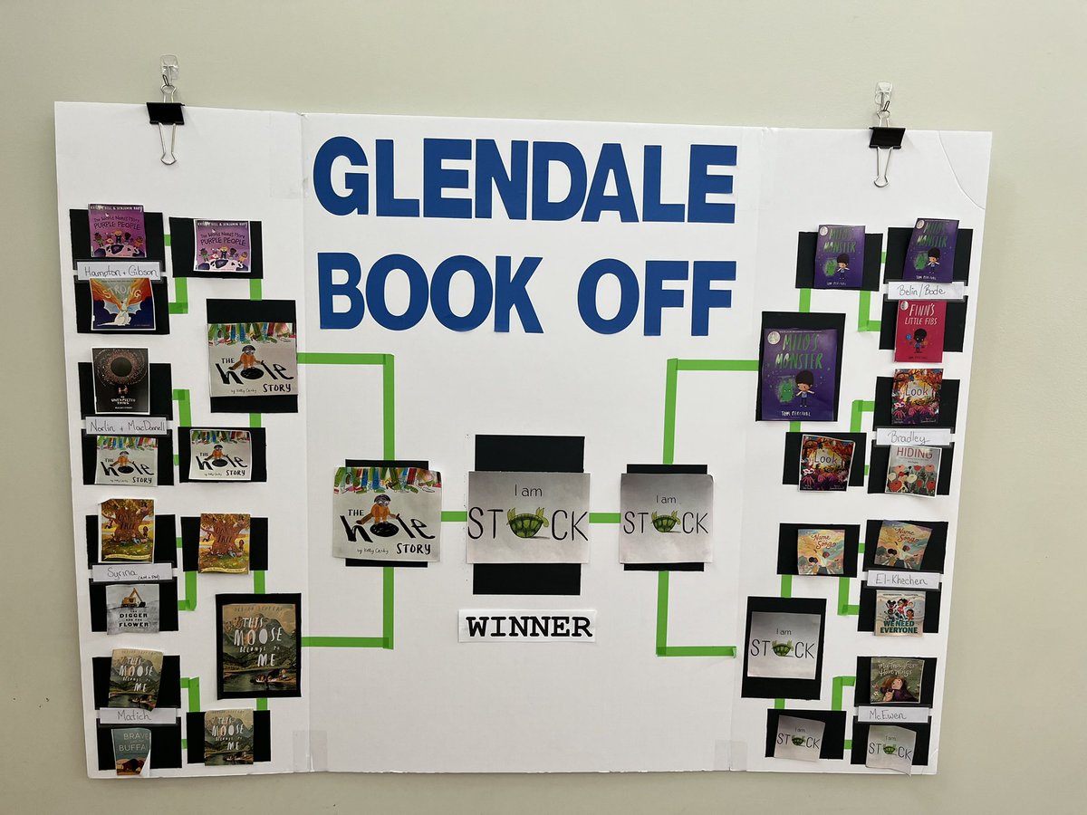 And the winner is…
Listening to students discuss these books and be so excited to learn the ‘winner’ was wonderful. #CBEliteracy #thepowerofbooks ##WeAreCBE @glendalecbe