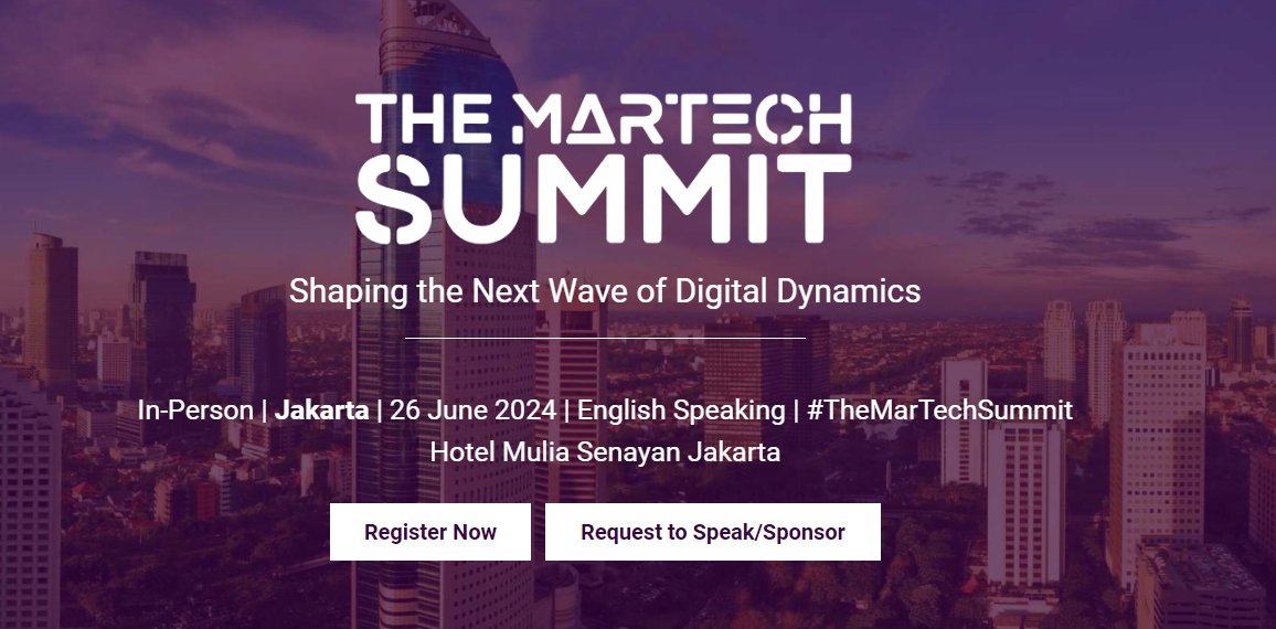 Simak nih tweet di bawah ini. Kebetulan ini materi saya di event The Martech Summit di Jakarta tanggal 26 Juni 2024.
