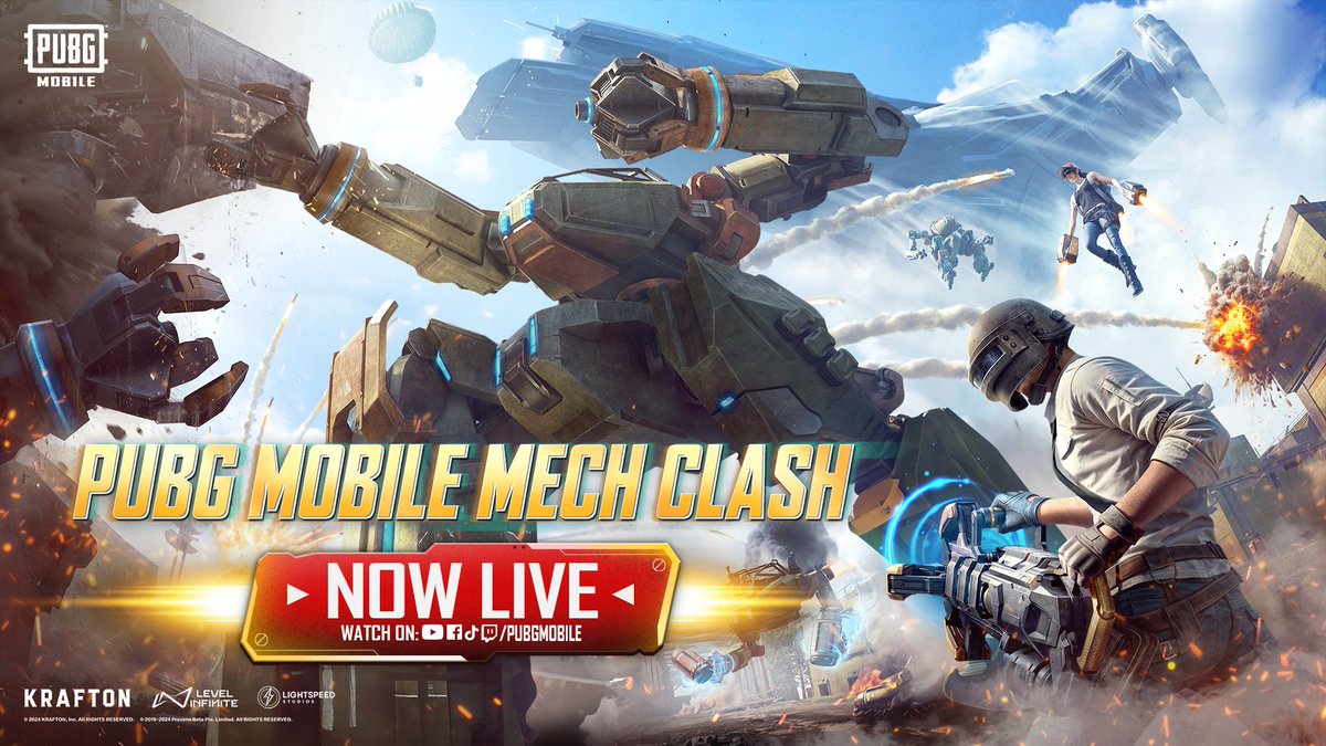 Catch me, your favorite #PUBGMVIP, LIVE RIGHT NOW in the #PUBGMOBILE Mech Clash event! 
Root for Team Clash Commanders as we strive to claim our share of the $15k USD prize pool! 

📷 pubgmobile.live/MechClashYT 
#PUBGMOBILEV320 #PUBGMOBILEMECH #PUBGMMECHCLASH #PUBGMOBILEC6S18 #ad