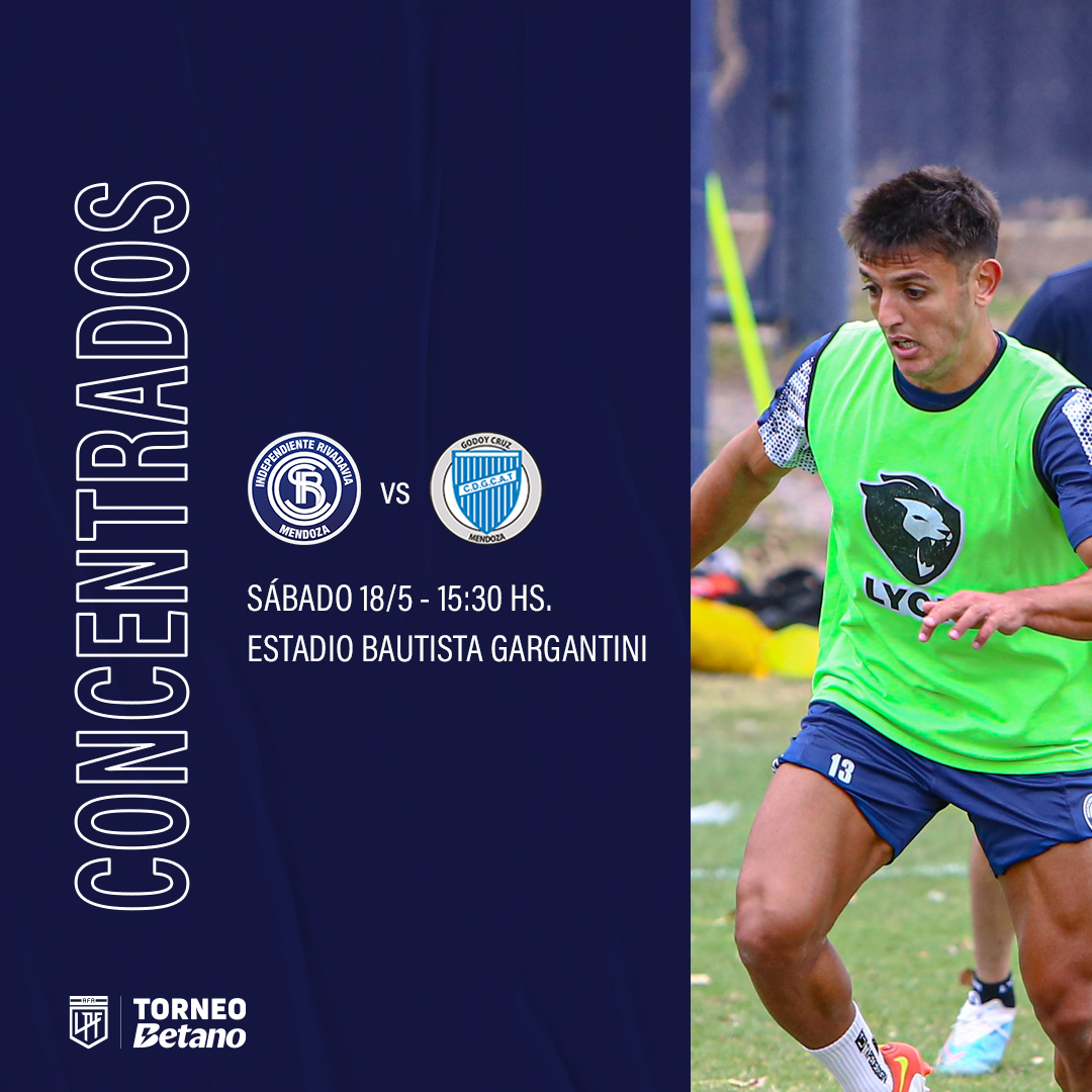 CSIRoficial's tweet photo. #TorneoBetano #Fecha2 #CSIR vs #CDGCAT
¡Lista de concentrados!
📋 A continuación, los jugadores elegidos por Martín Cicotello para el partido de este sábado ante @ClubGodoyCruz.
#ArribaLaLepra
#TodosJuntos https://t.co/Qsaz1zvqOm