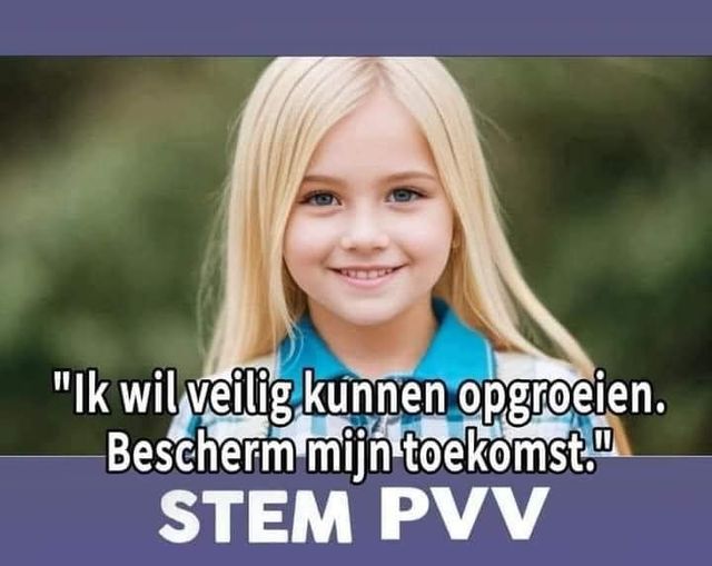 We zullen doorgaan Tot onze kinderen weer veilig zijn #StemPVV #EP24 #Wilders