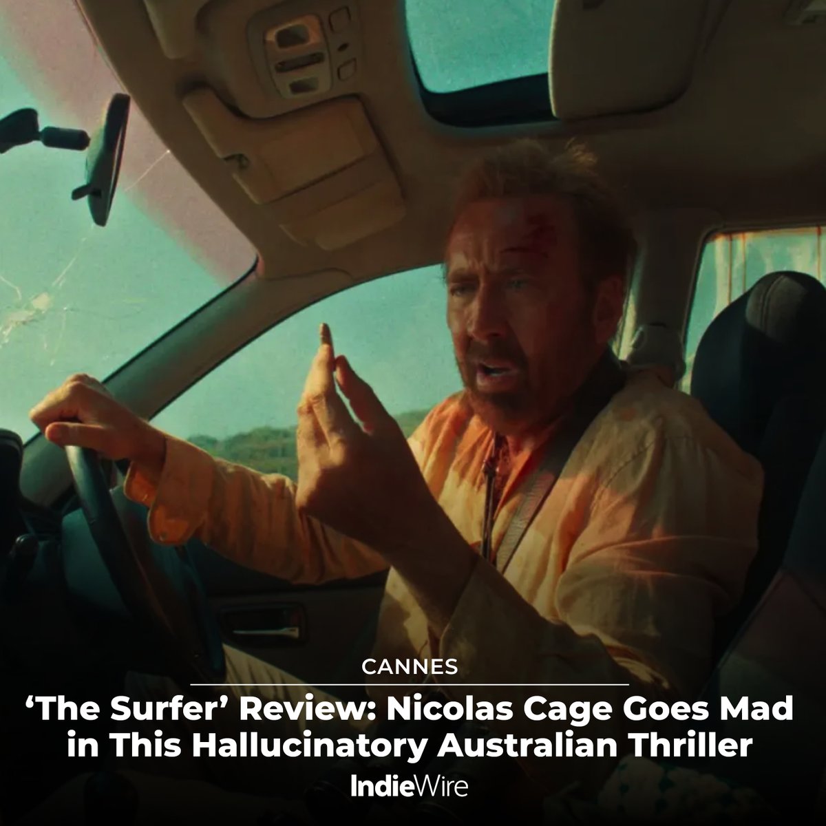 #Cannes: The latest outlet for Nicolas Cage to lose his mind on camera, “The Surfer” is drenched in nods to New Wave Australian cinema of the 1970s. Read our review: trib.al/EEykmS0