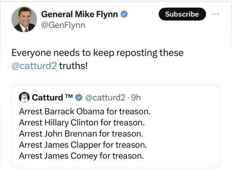 We patriotic Americans have been waiting over 8 years for these traitors to receive their well deserved punishment, @GenFlynn. Sometimes it feels like it will never happen, but we must keep the faith, and it will be a glorious day when it finally happens.