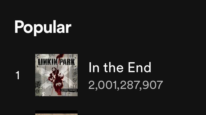 2 BILLION <a href="/linkinpark/">LINKIN PARK</a>